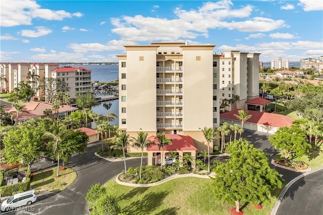 view of property featuring a water view