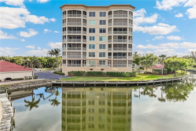 view of property featuring a water view