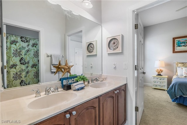 bathroom with vanity