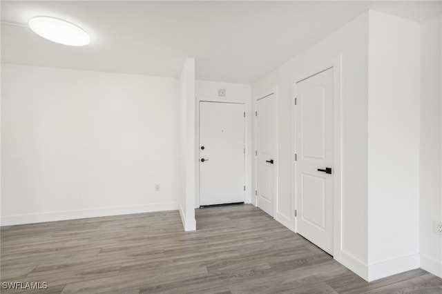 interior space featuring light hardwood / wood-style floors