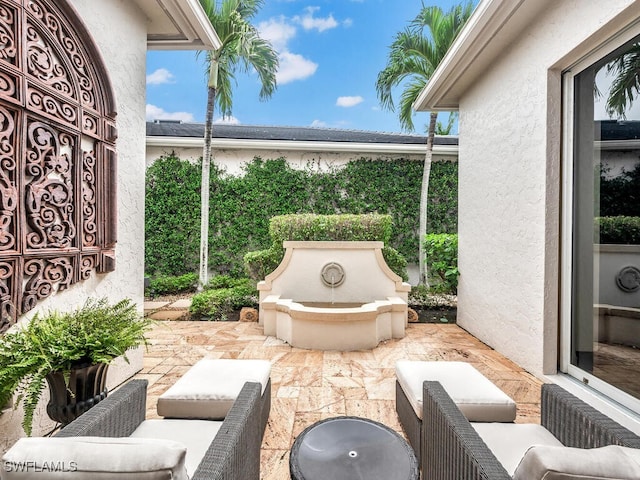 view of patio / terrace featuring outdoor lounge area