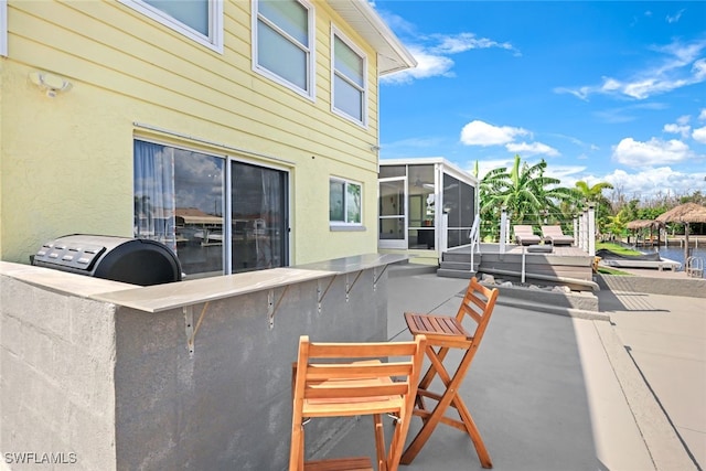 view of patio / terrace featuring a deck