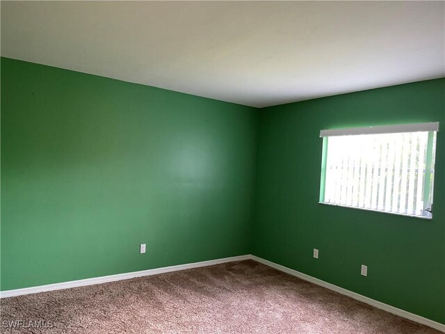 spare room featuring carpet flooring