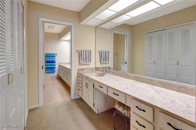 bathroom with vanity