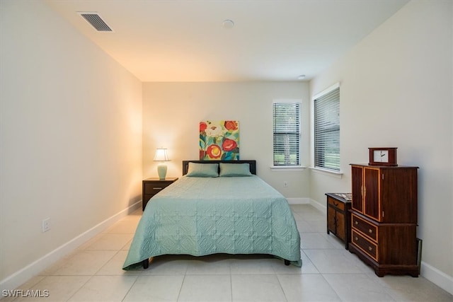 view of tiled bedroom