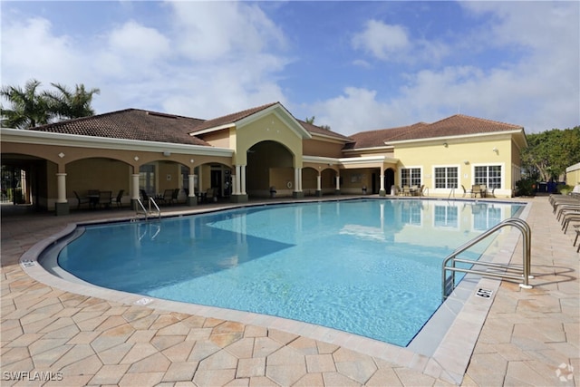 view of pool with a patio