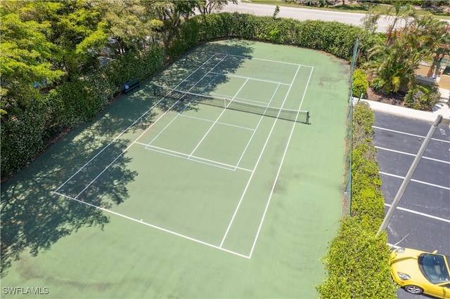 view of tennis court