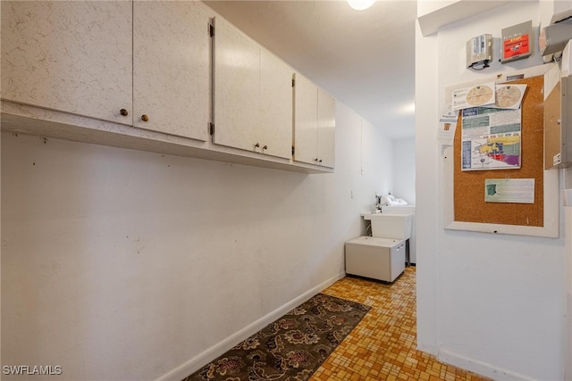 view of clothes washing area