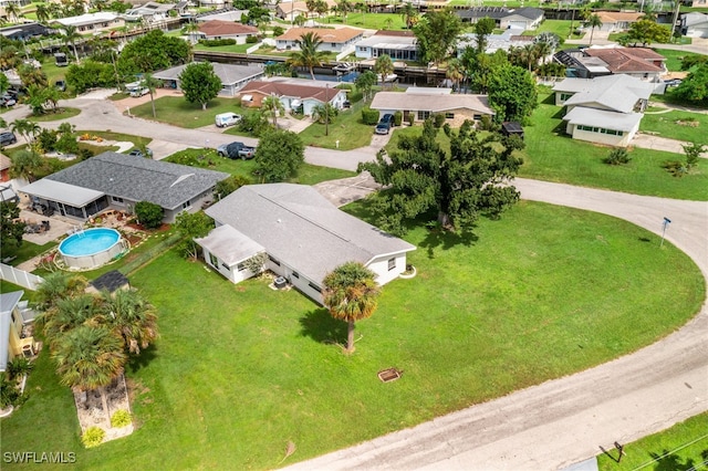 birds eye view of property featuring a residential view