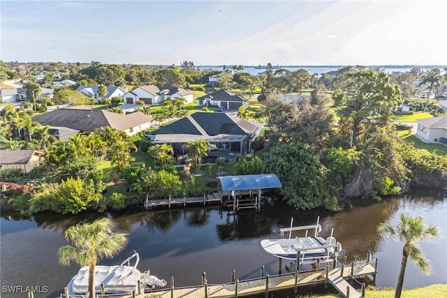 15141 Sam Snead Ln, North Fort Myers, FL 33917 - aerial view of residential area featuring a large body of water