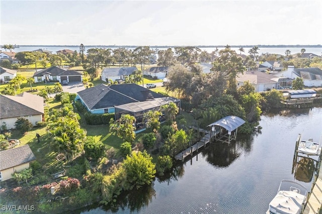 15141 Sam Snead Ln, North Fort Myers, FL 33917 - aerial view of residential area featuring a large body of water