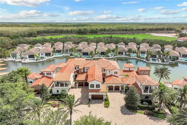 16649 Toscana Cir Unit 803, Naples, FL 34110 - aerial view featuring a residential view and a water view
