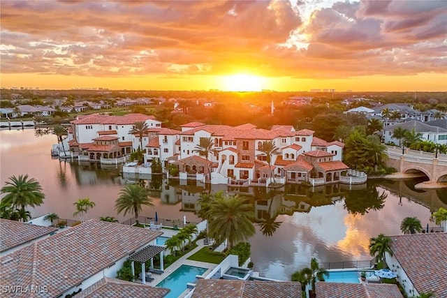 16649 Toscana Cir Unit 803, Naples, FL 34110 - aerial view of residential area with a large body of water