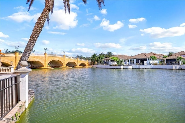 16649 Toscana Cir Unit 803, Naples, FL 34110 - water view with a notable bridge