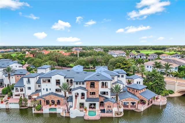 16649 Toscana Cir Unit 803, Naples, FL 34110 - aerial view of residential area with a large body of water