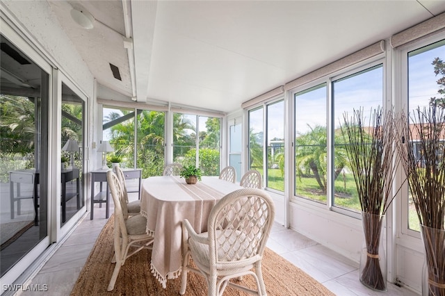 sunroom / solarium featuring a wealth of natural light