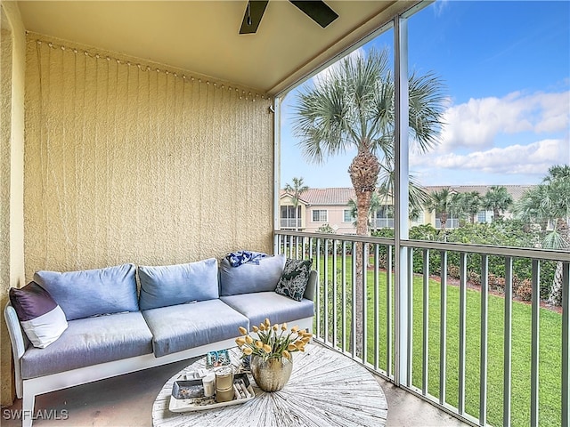 view of balcony