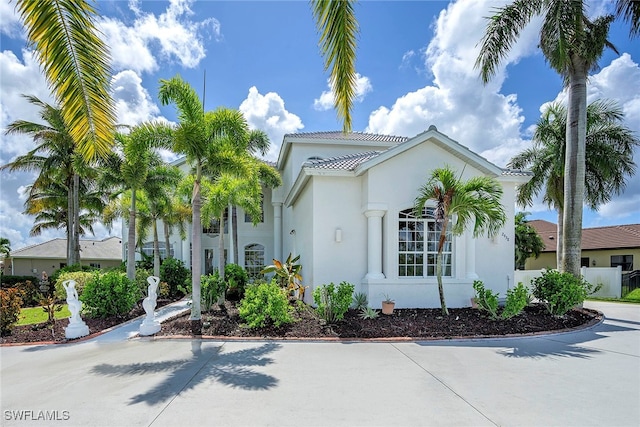 view of mediterranean / spanish house