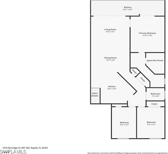 1010 Partridge Cir Unit 202, Naples, FL 34104 - property floor plan