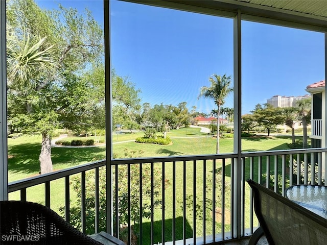 view of balcony