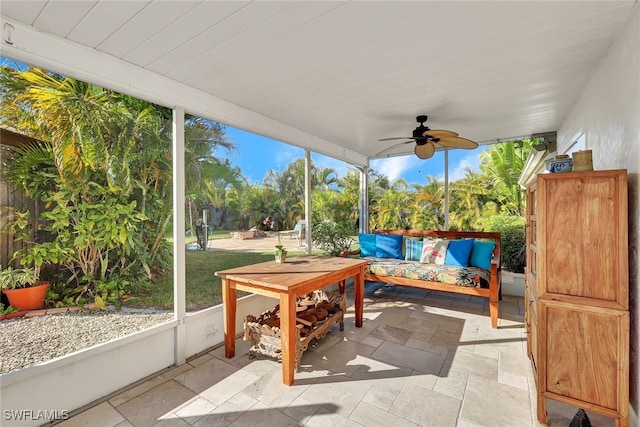 sunroom featuring a healthy amount of sunlight