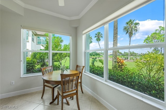 view of sunroom / solarium