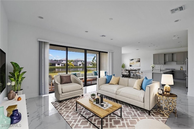 view of living room