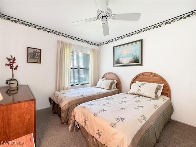 13276 White Marsh Ln Unit 3522, Fort Myers, FL 33912 - bedroom featuring a ceiling fan and carpet
