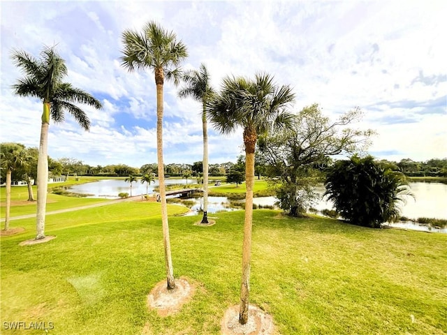 13276 White Marsh Ln Unit 3522, Fort Myers, FL 33912 - view of community with a lawn and a water view