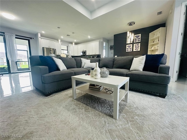 3713 25th St SW, Lehigh Acres, FL 33976 - living area featuring recessed lighting and visible vents