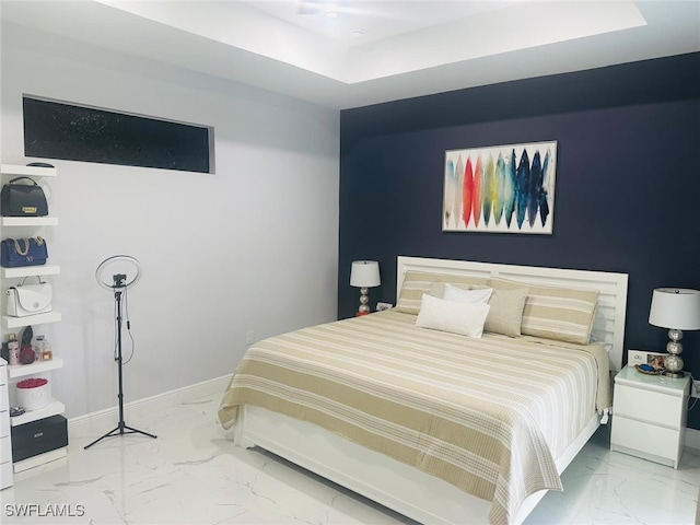 3713 25th St SW, Lehigh Acres, FL 33976 - bedroom featuring marble finish floor and baseboards