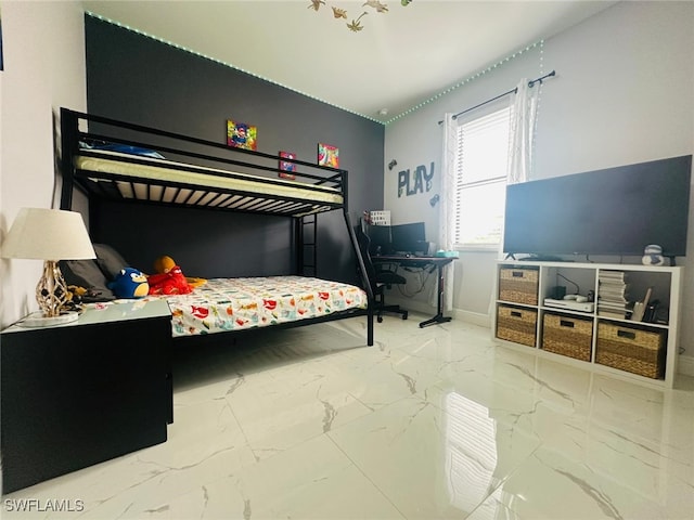 3713 25th St SW, Lehigh Acres, FL 33976 - bedroom featuring marble finish floor and baseboards