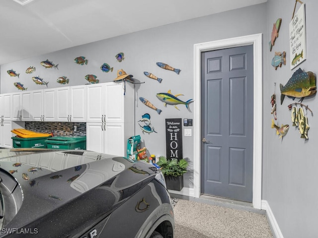 interior space featuring washer / dryer