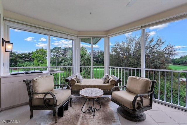 view of sunroom / solarium