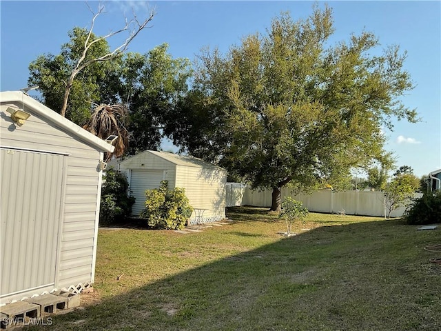 804 Yvonne Ave N, Lehigh Acres, FL 33971 - view of yard featuring a shed and an outdoor structure