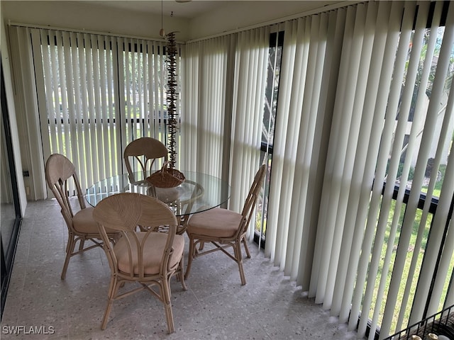 view of dining room