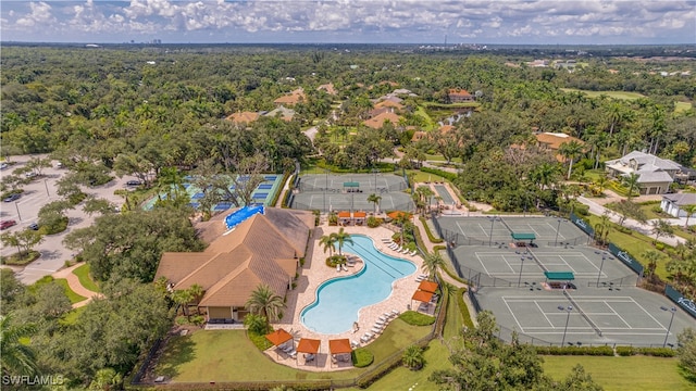 birds eye view of property