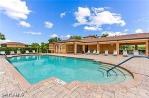 view of pool with a patio