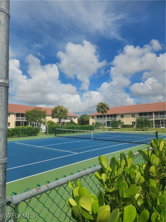 view of tennis court