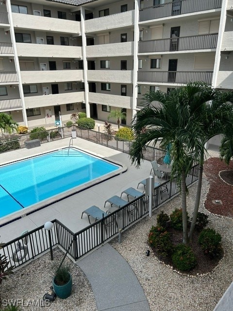 view of pool with a patio