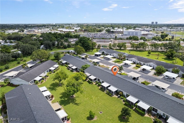 aerial view featuring a residential view