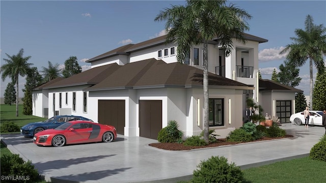 exterior space featuring driveway
