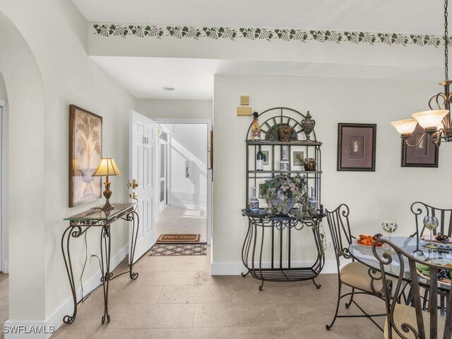 view of dining room