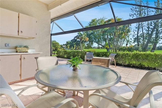 view of sunroom / solarium