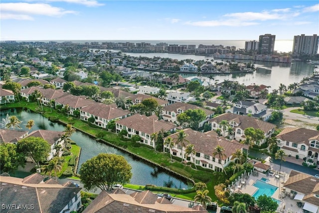 164 Colonade Cir Unit 1307, Naples, FL 34103 - bird's eye view featuring a water view