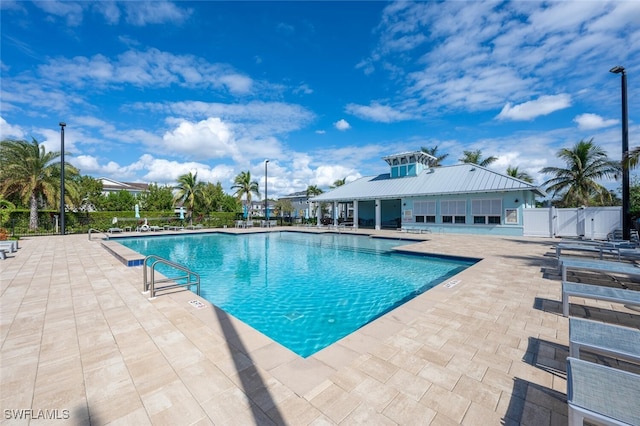 view of pool with a patio