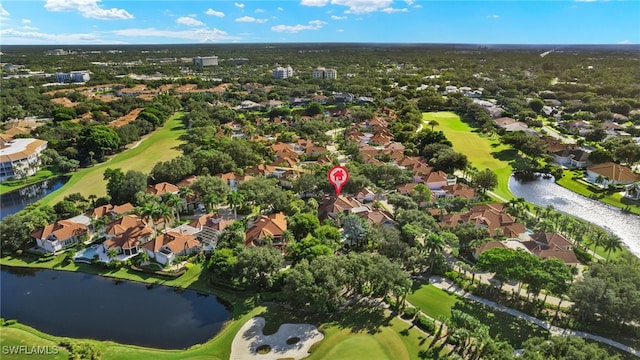 7005 Verde Way, Naples, FL 34108 - bird's eye view with a residential view and view of golf course