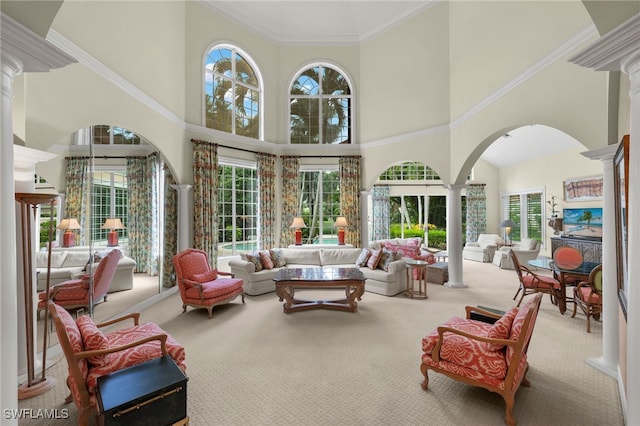7005 Verde Way, Naples, FL 34108 - sunroom / solarium with arched walkways