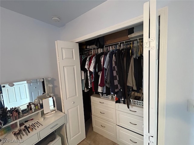 view of closet