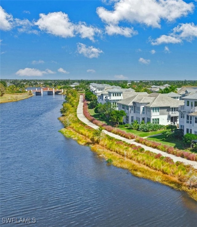 property view of water